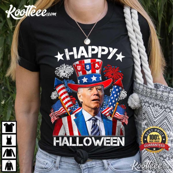 Joe Biden 4th Of July Happy Halloween T-Shirt