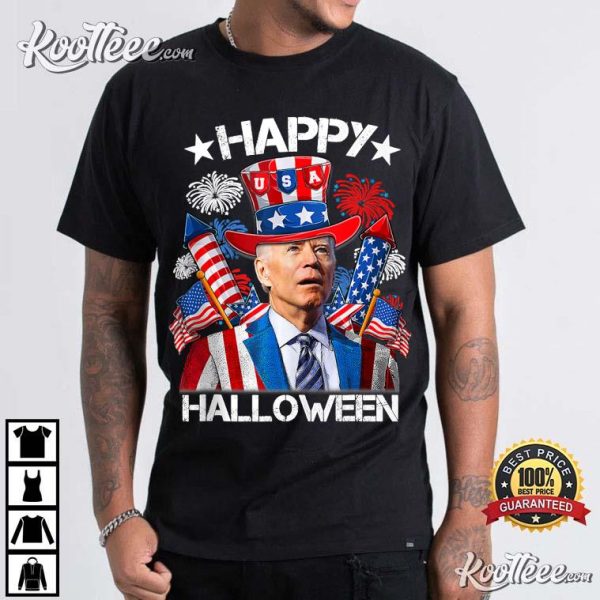 Joe Biden 4th Of July Happy Halloween T-Shirt