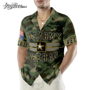 USA Army US Veteran T-Shirt Combat Military Camouflage T Shirt