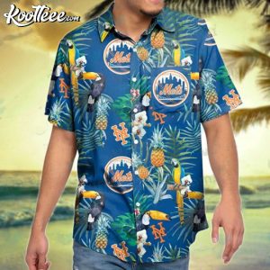 Cool Aloha MLB New York Mets Hawaiian Shirt Go Go Go Gift For