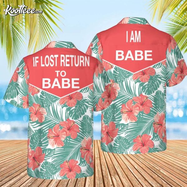 If Lost Return To Babe Matching Couple Gift Hawaiian Shirt