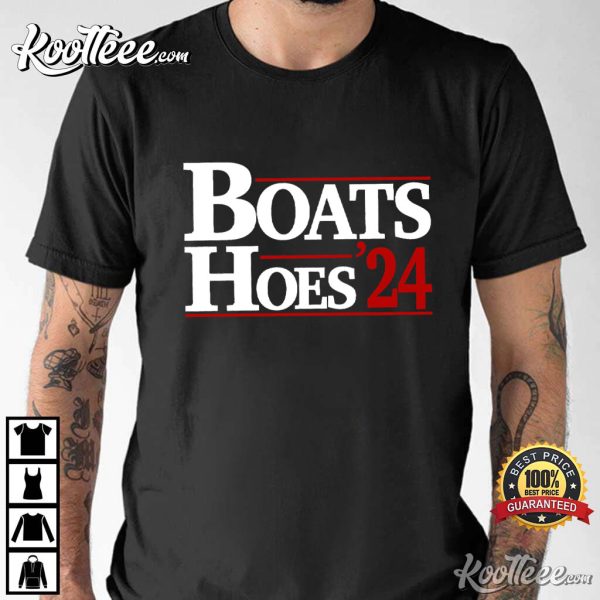 Boats And Hoes 2024 Election Day Funny T-Shirt