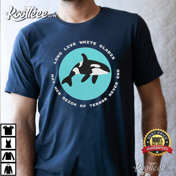 Long Live White Gladis Orca Whale T-Shirt