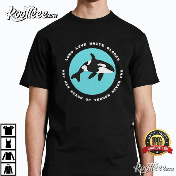 Long Live White Gladis Orca Whale T-Shirt