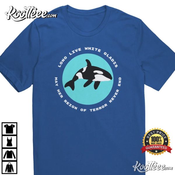 Long Live White Gladis Orca Whale T-Shirt