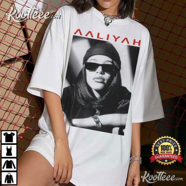 Aaliyah Vintage 90’s Inspired Homage Style Throwback T-shirt