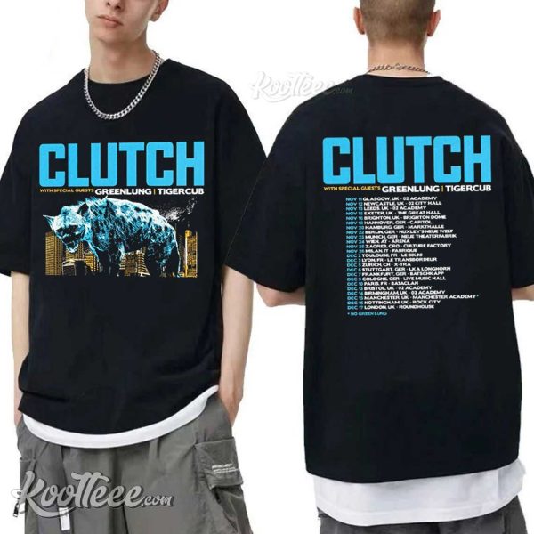 Clutch Europe And UK Rock Band Tour 2023 T-Shirt