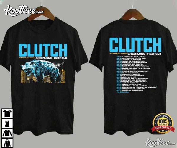 Clutch Europe And UK Rock Band Tour 2023 T-Shirt