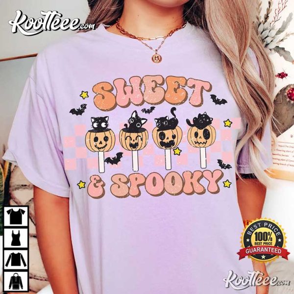 Halloween Sweet And Spooky Black Cat Comfort Colors T-Shirt