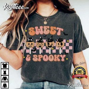 Halloween Sweet And Spooky Black Cat Comfort Colors T-Shirt Halloween Sweet And Spooky Black Cat Comfort Colors T Shirt (2)