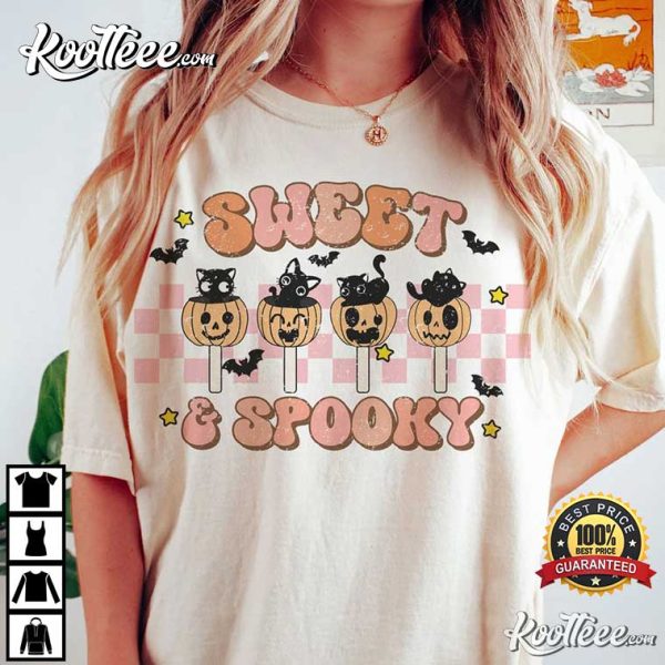 Halloween Sweet And Spooky Black Cat Comfort Colors T-Shirt