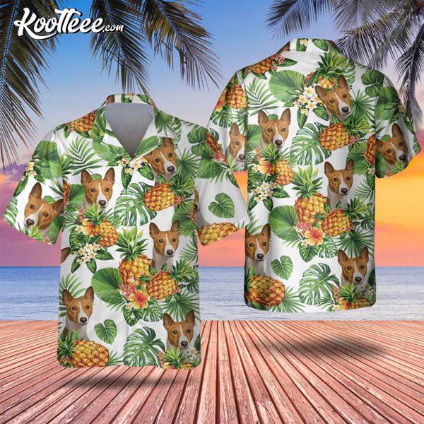 Basenji Tropical Pattern Hawaiian Shirt