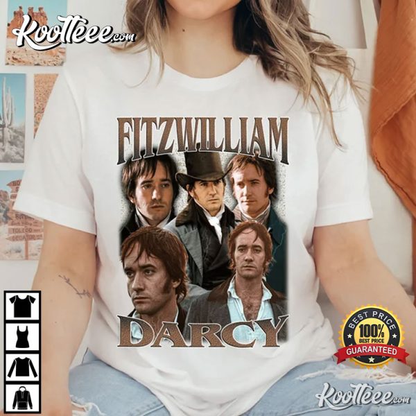 Retro Fitzwilliam Darcy Pride and Prejudice T-Shirt