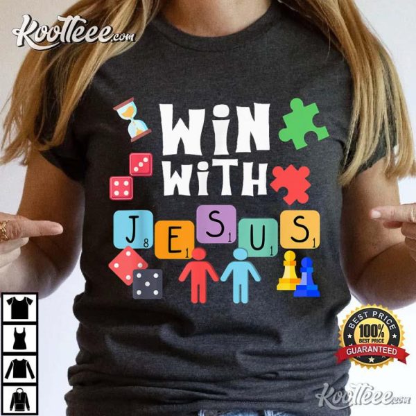 Win With Jesus, Board Game I Love VBS T-Shirt