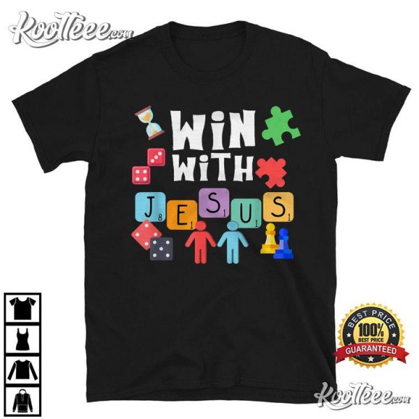 Win With Jesus, Board Game I Love VBS T-Shirt