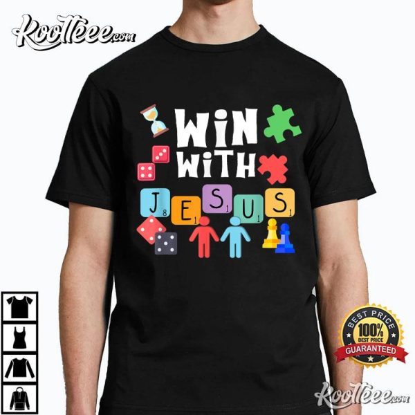 Win With Jesus, Board Game I Love VBS T-Shirt