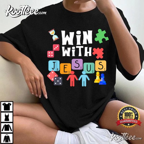 Win With Jesus, Board Game I Love VBS T-Shirt