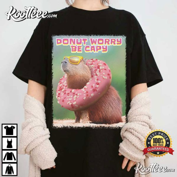 Don’t Worry Be Capy Shirt, Cute Capybara T-Shirt