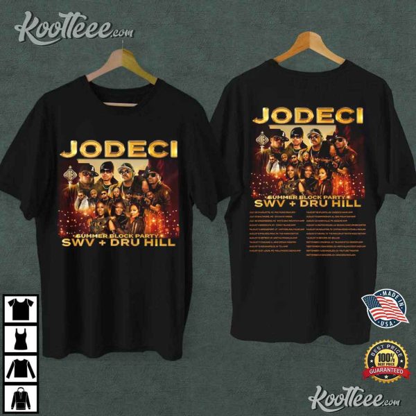 Jodeci Summer Block Party Tour 2023 T-Shirt