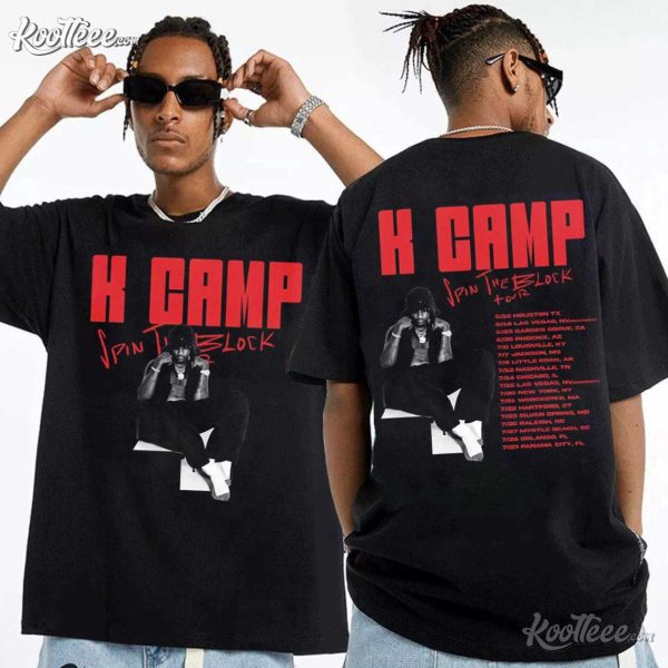 K Camp Spin The Block Tour 2023 T-Shirt