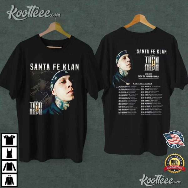 Santa Fe Klan Todo Y Nada Tour 2023 T-Shirt