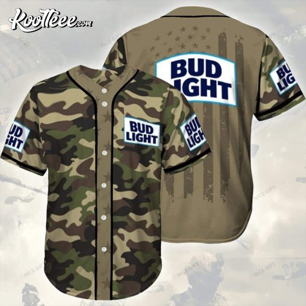 Army Bud Light Baseball Jersey