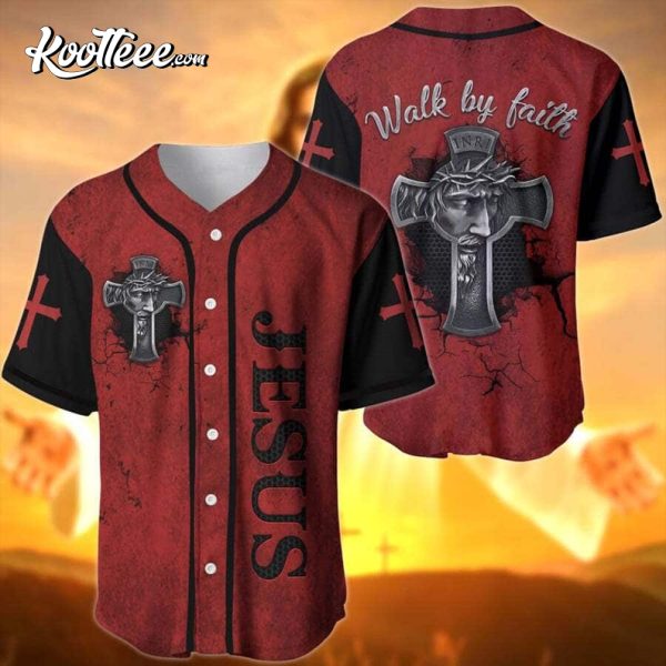 Jesus Walk By Faith Baseball Jersey