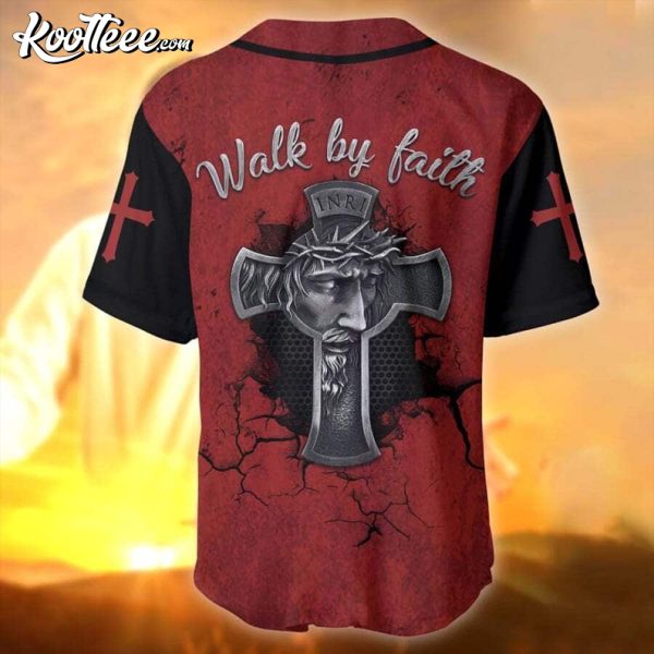 Jesus Walk By Faith Baseball Jersey