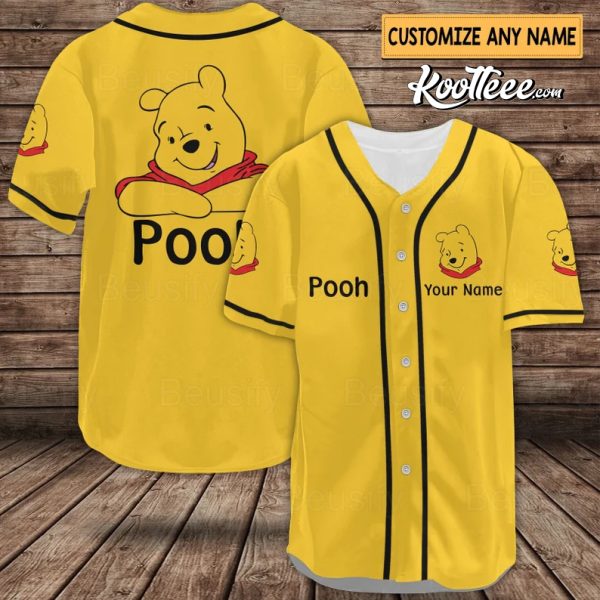 Winnie Pooh Bear Baseball Jersey