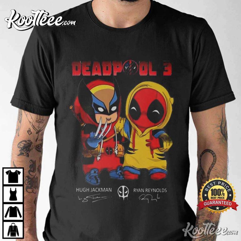 Cute Deadpool And Wolverine Dress Up T-Shirt