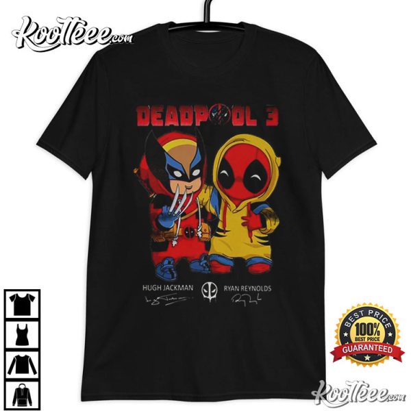 Cute Deadpool And Wolverine Dress Up T-Shirt