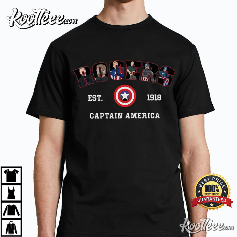 Marvel Captain America Rogers Baseball Jersey