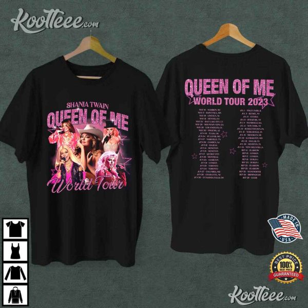Shania Twain Queen of World Tour 2023 T-Shirt