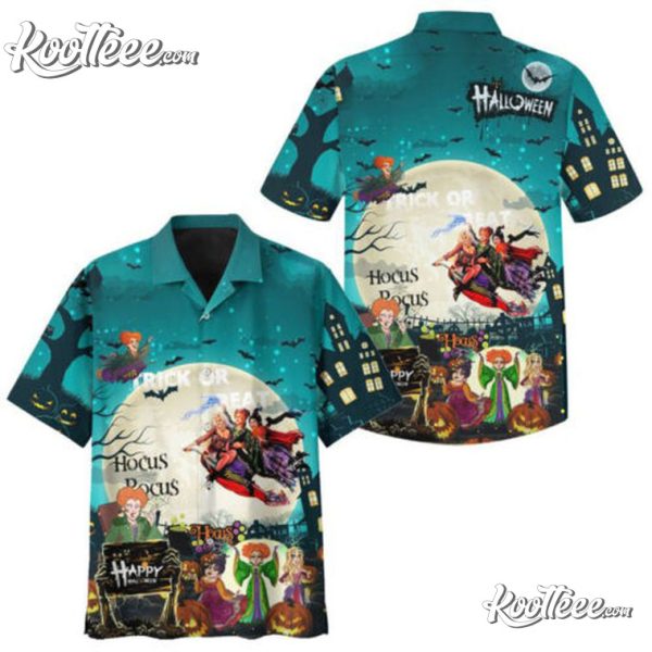 Hocus Pocus Halloween Night Trendy Hawaiian Shirt