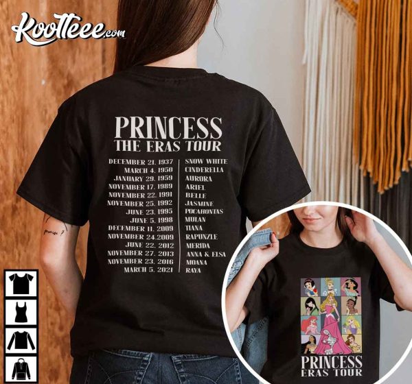 Princess Eras Tour Shirt, Taylor Concert T-Shirt