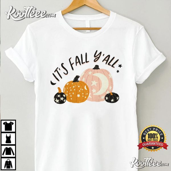 Pumpkin Its Fall Yall T-Shirt