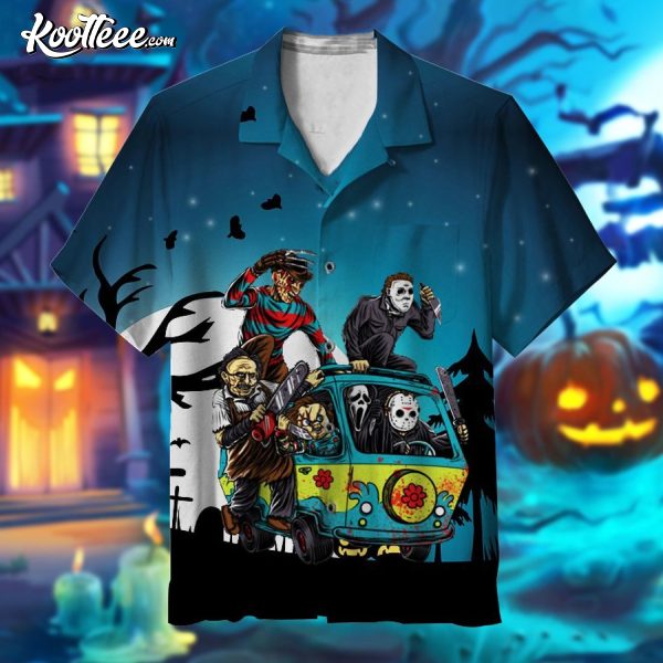 Halloween Creepy Killers Hawaiian Shirt