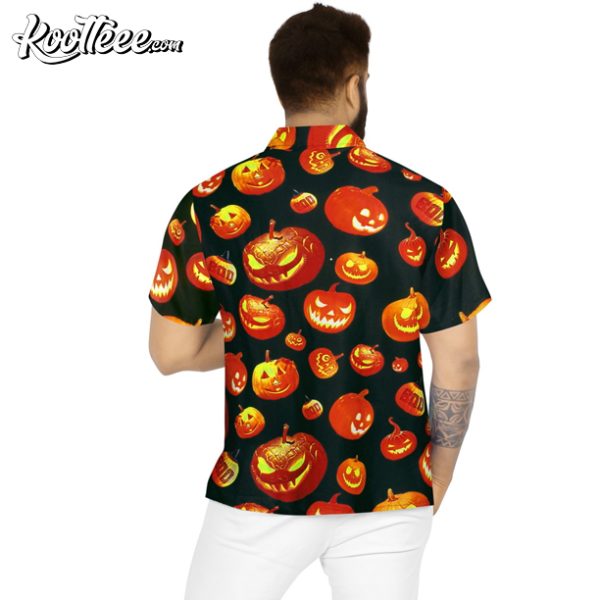 Skull Scary Pumpkin Halloween Hawaiian Shirt