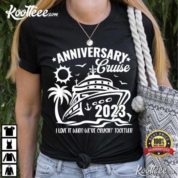 Anniversary Cruise 2023 Family Vacation Beach Matching T-Shirt