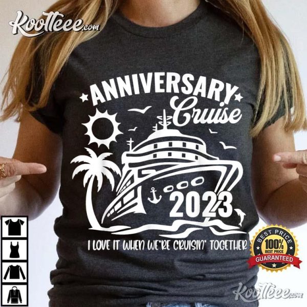 Anniversary Cruise 2023 Family Vacation Beach Matching T-Shirt