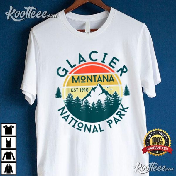 Glacier National Park Montana Hiking Nature Outdoors T-Shirt