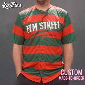 Freddy Krueger In Pink Barbie Personalized Baseball Jersey - Tagotee