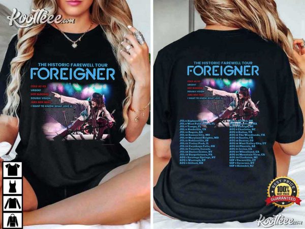 Foreigner The Histroric Farewell Tour 2023 T-Shirt