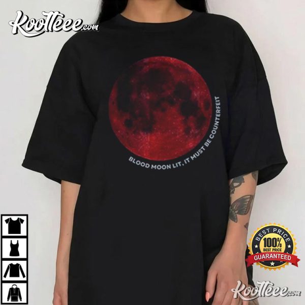 Taylor Midnights Glitch Blood Moon Lit T-Shirt