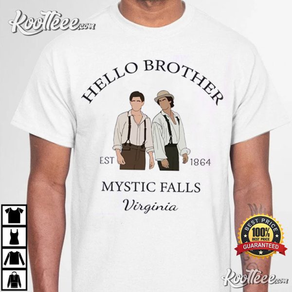 Vampire Diaries Salvatore Brothers Mystic Falls Virginia T-Shirt