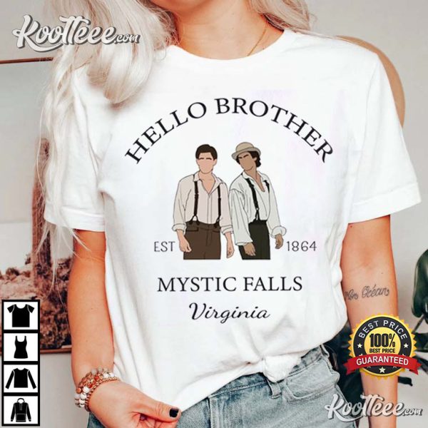 Vampire Diaries Salvatore Brothers Mystic Falls Virginia T-Shirt