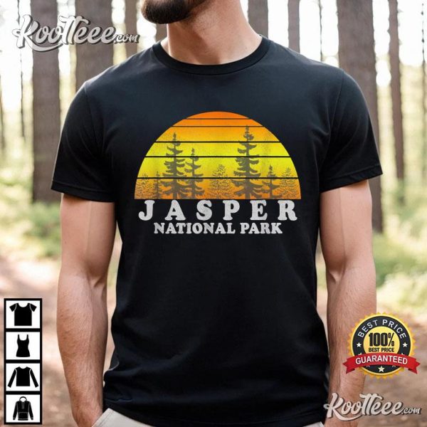 Vintage Jasper National Park Sunset T-Shirt