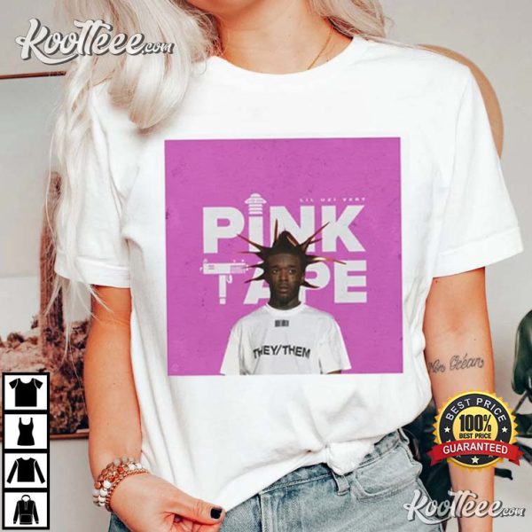 Lil Uzi Vert Pink Tape Album Fan Merch T-Shirt