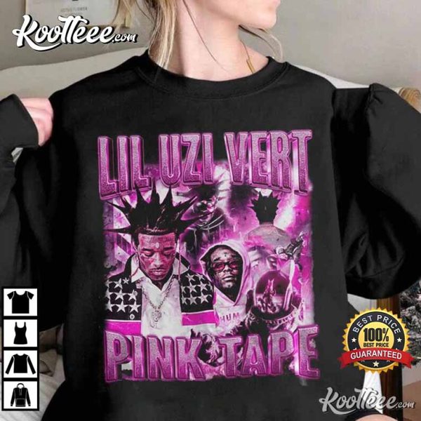 Lil Uzi Vert Rap Vintage Pink Tape Album 2023 T-Shirt