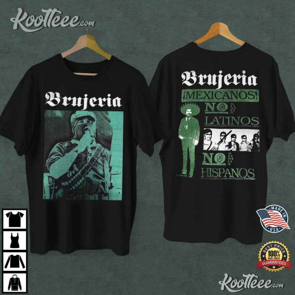 New Rare Brujeria Mexicanos No Latinos Retro Unisex T-Shirt